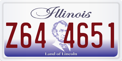 IL license plate Z644651