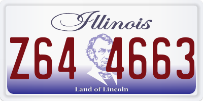 IL license plate Z644663