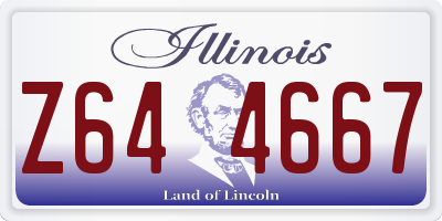 IL license plate Z644667