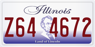 IL license plate Z644672
