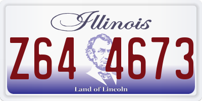 IL license plate Z644673