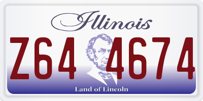 IL license plate Z644674