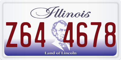IL license plate Z644678