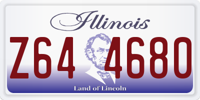 IL license plate Z644680