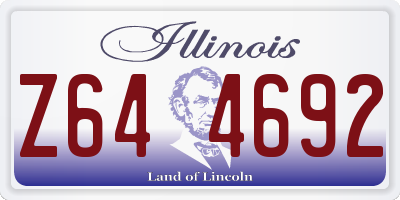 IL license plate Z644692