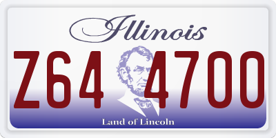IL license plate Z644700