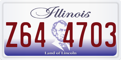 IL license plate Z644703