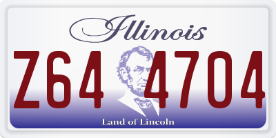 IL license plate Z644704