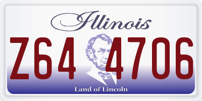 IL license plate Z644706