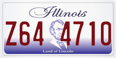 IL license plate Z644710