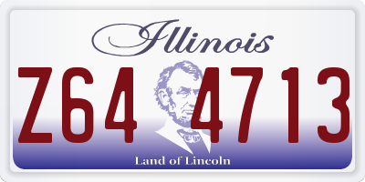 IL license plate Z644713