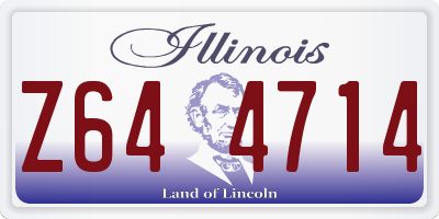 IL license plate Z644714
