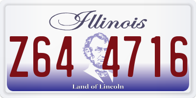 IL license plate Z644716