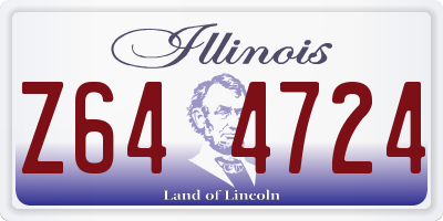 IL license plate Z644724