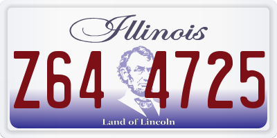 IL license plate Z644725