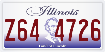 IL license plate Z644726