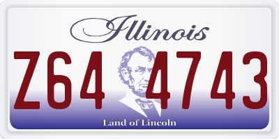 IL license plate Z644743