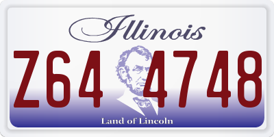 IL license plate Z644748