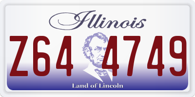 IL license plate Z644749