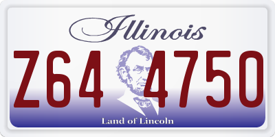 IL license plate Z644750