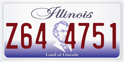 IL license plate Z644751
