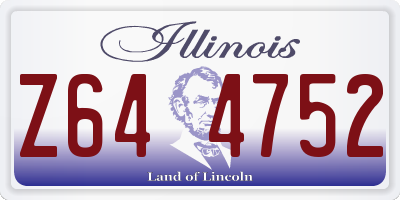 IL license plate Z644752