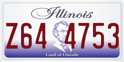 IL license plate Z644753