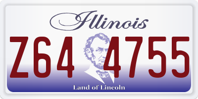 IL license plate Z644755