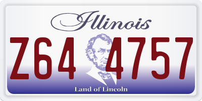 IL license plate Z644757
