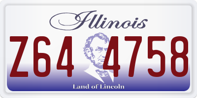 IL license plate Z644758