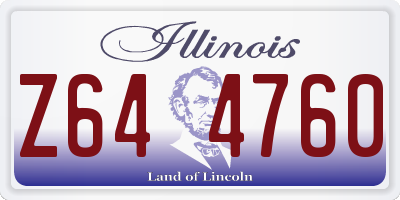 IL license plate Z644760