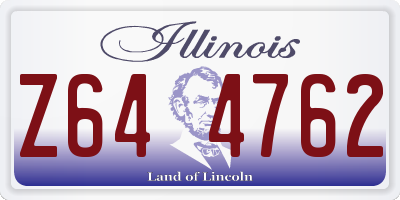 IL license plate Z644762