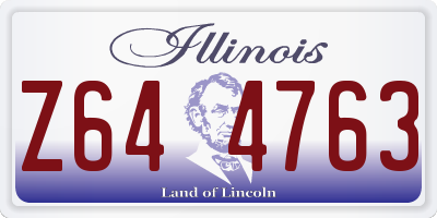 IL license plate Z644763
