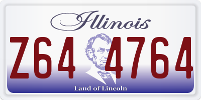 IL license plate Z644764