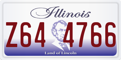 IL license plate Z644766
