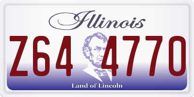 IL license plate Z644770