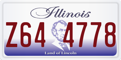 IL license plate Z644778