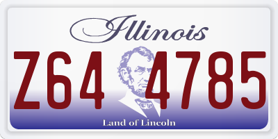 IL license plate Z644785