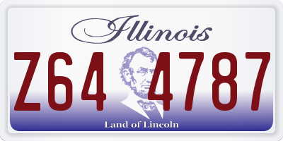 IL license plate Z644787