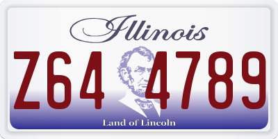 IL license plate Z644789