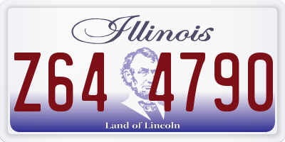 IL license plate Z644790