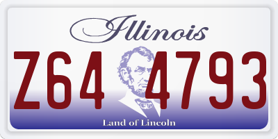 IL license plate Z644793
