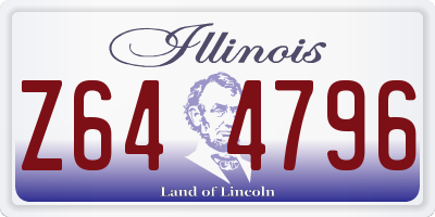 IL license plate Z644796