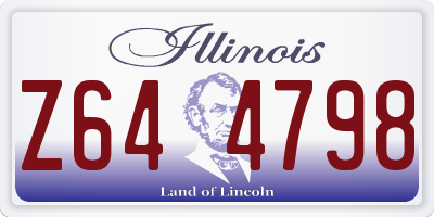 IL license plate Z644798