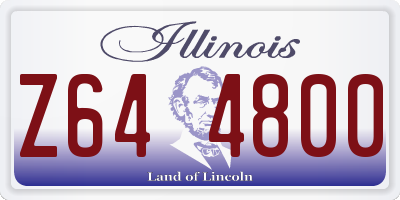 IL license plate Z644800