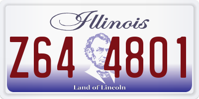 IL license plate Z644801