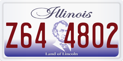 IL license plate Z644802