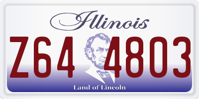 IL license plate Z644803