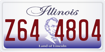 IL license plate Z644804