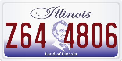 IL license plate Z644806